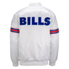 Starter Bills Retro Jacket In White - Back View