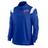 Nike Bills Sideline Repel Lightweight 1/2 Zip Jacket in Blue - Front View