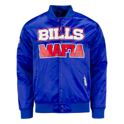 Pro Standard Bills Mafia Full-Zip Jacket in Blue, Red and White - Front View