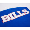 Pro Standard Buffalo Bills Varsity Jacket In Blue & White - Zoom View On Back Logo