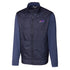 Cutter & Buck Stealth Hybrid Full Zip Jacket in Blue - Front View