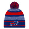 New Era Bills Stripe Knit in Blue and Red - Front View