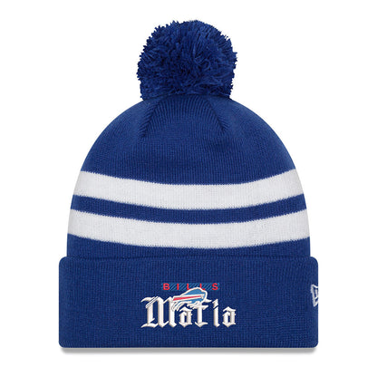 Bills New Era 2 Tone Bills Mafia Royal Knit in Blue - Front View