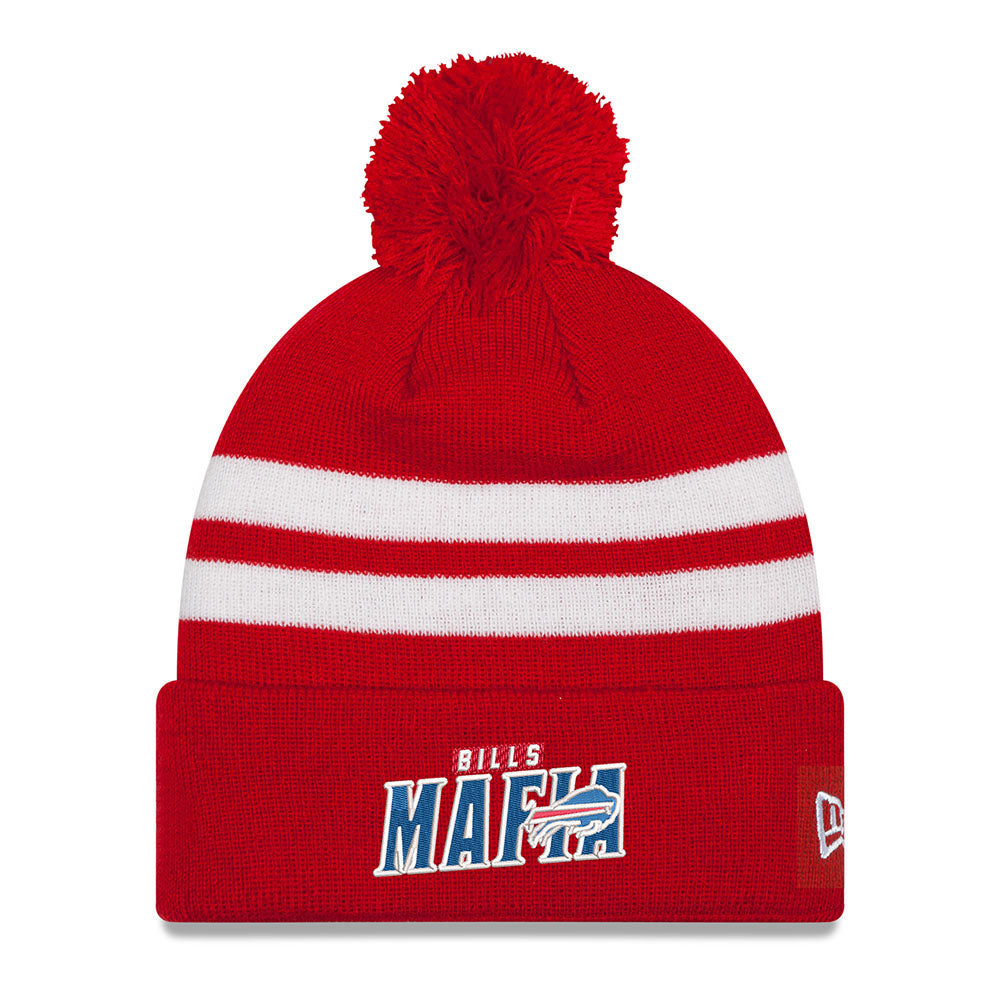 Bills New Era 2 Tone Bills Mafia Red Knit in Red - Front View