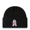 New Era Bills 2022 Salute to Service Knit Hat In Black - Back View