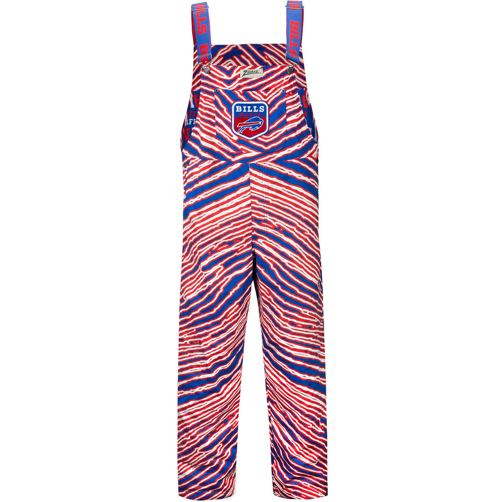Zubaz Bills Large Zebra Print Bills Mafia Bib Overalls The Bills Store