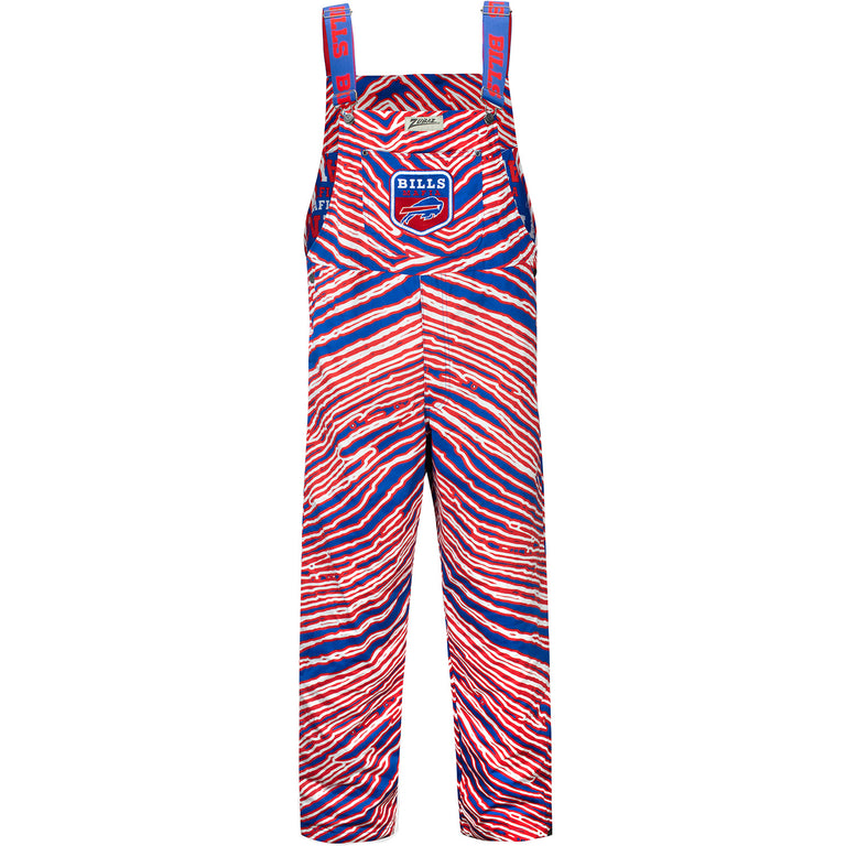 Zubaz Bills Large Zebra Print Bills Mafia Bib Overalls The Bills Store