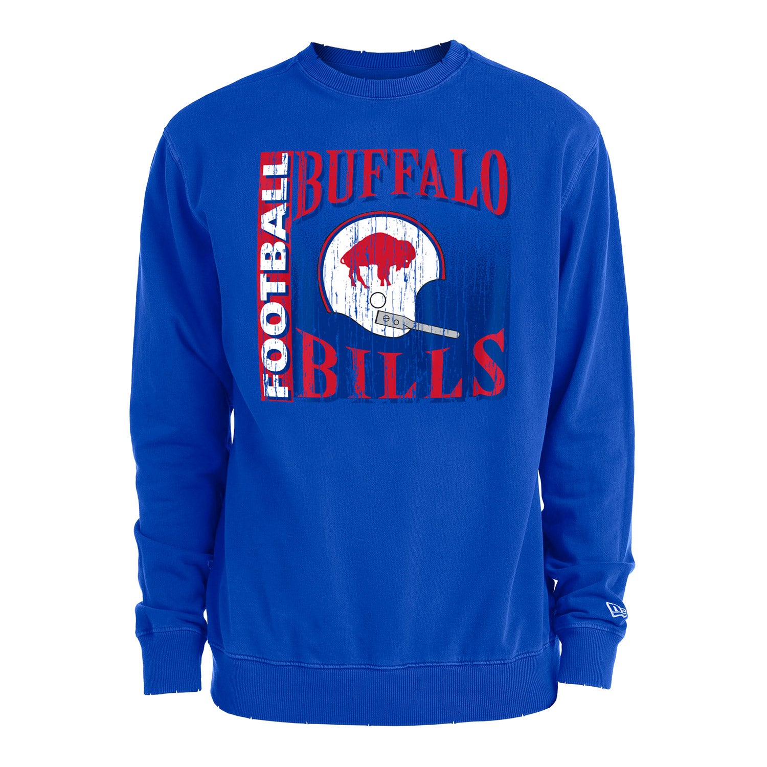 New Era Buffalo Bills Throwback Helmet Crewneck Sweatshirt