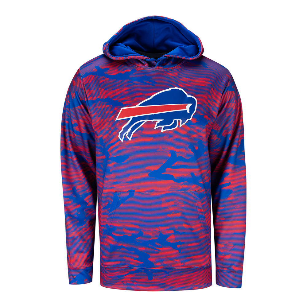 Zubaz Women's Buffalo Bills Zebra Print Graphic Soft Hoody - Gray/Team