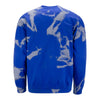 Bills Mafia Revamped Tie-Dye Crewneck Sweatshirt in Blue and White Tie-Dye - Back View