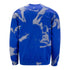 Bills Mafia Revamped Tie-Dye Crewneck Sweatshirt in Blue and White Tie-Dye - Back View