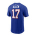 Nike Josh Allen Player T-Shirt in Blue - Back View