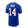 Nike Stefon Diggs Player T-Shirt in Blue - Back View