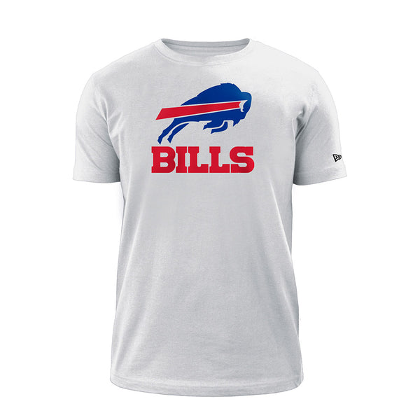 New Era Bills Team Logo T-Shirt in White - Front View