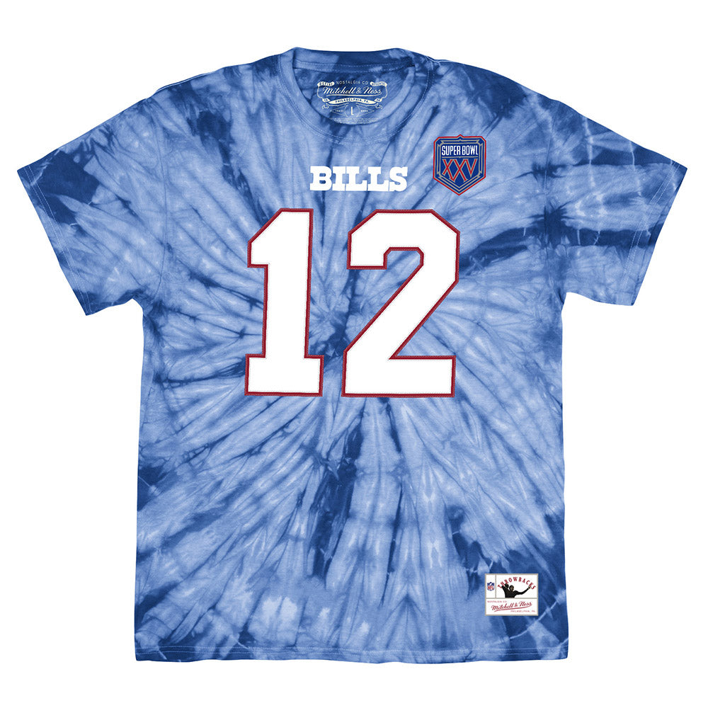 NFL Mitchell&Ness Buffalo Bills 12 Jim Kelly White Throwback Jersey