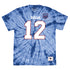 Mitchell & Ness Bills Jim Kelly Tie Dye T-Shirt in Blue - Front View