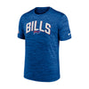 Nike Bills Dri Fit Velocity Wordmark T-Shirt in Blue - Front View