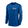 Nike Bills Dri Fit Velocity Wordmark Long Sleeve T-Shirt