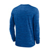 Nike Bills Dri Fit Velocity Wordmark Long Sleeve T-Shirt in Blue - Back View