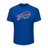 Big and Tall Josh Allen Name & Number T-Shirt in Blue - Front View