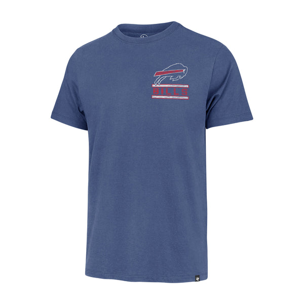 '47 Brand Bills Open Field Team Helmet T-Shirt In Blue - Front View