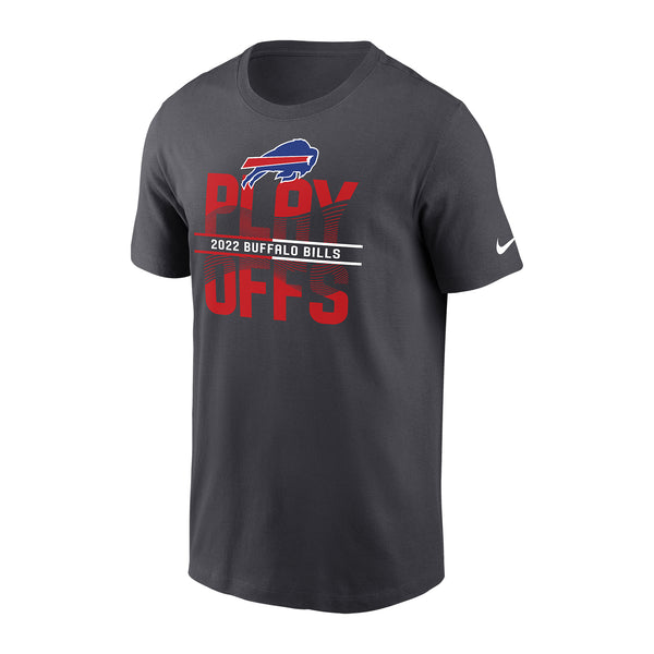 Nike Bills 2022 Playoff Participant T-Shirt In Grey - Front View