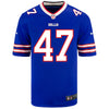 Nike Game Home Christian Benford Jersey in Blue - Front View