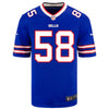 Nike Game Home Matt Milano Jersey in Blue - Front View