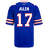Nike Game Home Josh Allen Jersey in Blue - Back View