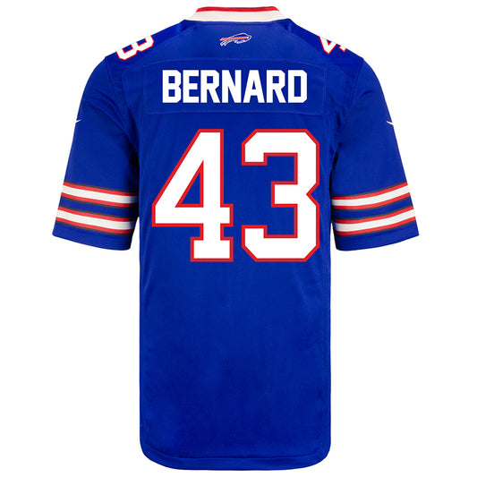 Nike Game Home Terrel Bernard Jersey in Blue - Back View