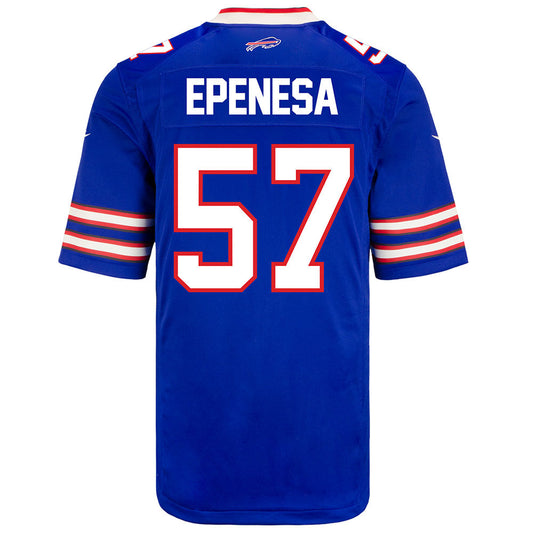 Nike Game Home A.J. Epenesa Jersey in Blue - Back View