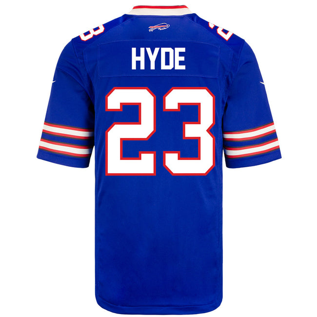 I've had this for a year now, but last year I got this rare Micah Hyde Nike  Limited Color Rush jersey on   with the kiss-cut numbers like on the Nike  Elite