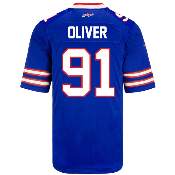 Nike Game Home Ed Oliver Jersey in Blue - Back View