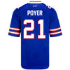 Nike Game Home Jordan Poyer Jersey in Blue - Back View
