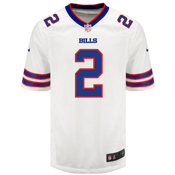 Nike Game Away Tyler Bass Jersey in White - Front View