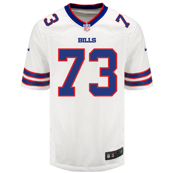 Nike Game Away Dion Dawkins Jersey in White - Front View