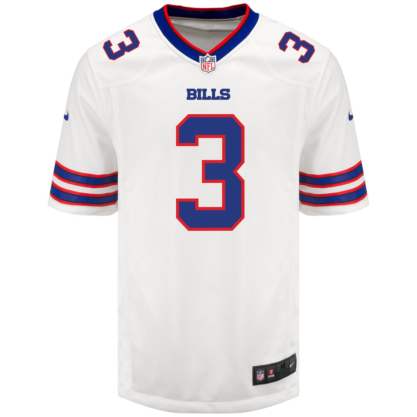 Nike Game Away Damar Hamlin Jersey In White - Front View