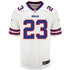 Nike Game Away Micah Hyde Jersey in White - Front View