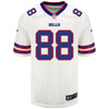 Nike Game Away Dawson Knox Jersey in White - Front View
