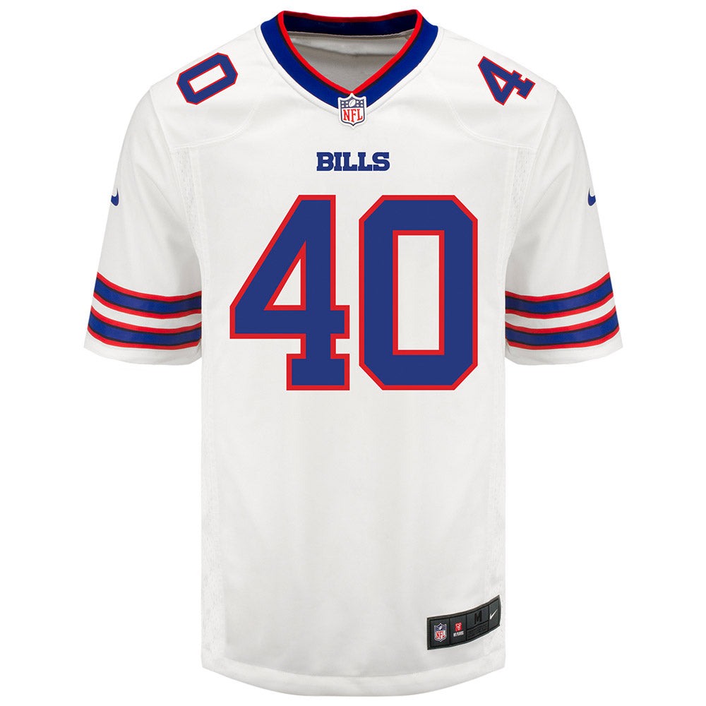 Nike Game Away Von Miller Jersey in White - Front View