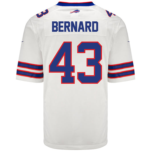 Nike Game Away Terrel Bernard Jersey in White - Back View