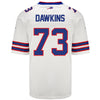 Nike Game Away Dion Dawkins Jersey in White - Back View