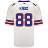 Nike Game Away Dawson Knox Jersey in White - Back View