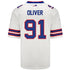 Nike Game Away Ed Oliver Jersey in White - Back View