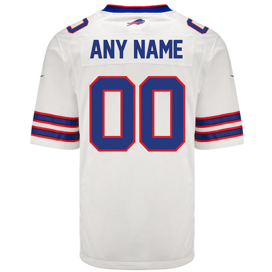 Nike Game Away Personalized Jersey in White - Back View