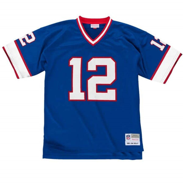 Jim Kelly Buffalo Bills Mitchell & Ness Legacy Replica Jersey in Blue - Front View