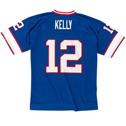 Jim Kelly Buffalo Bills Mitchell & Ness Legacy Replica Jersey in Blue - Back View