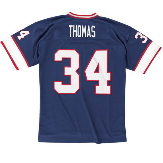 Thurman Thomas Buffalo Bills Mitchell & Ness Legacy Replica Jersey in Blue - Back View