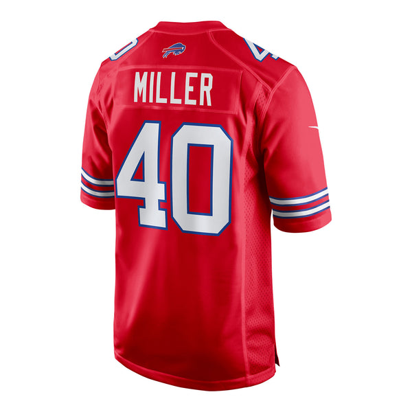 Nike Game Alternate Von Miller Jersey In Red - Back View