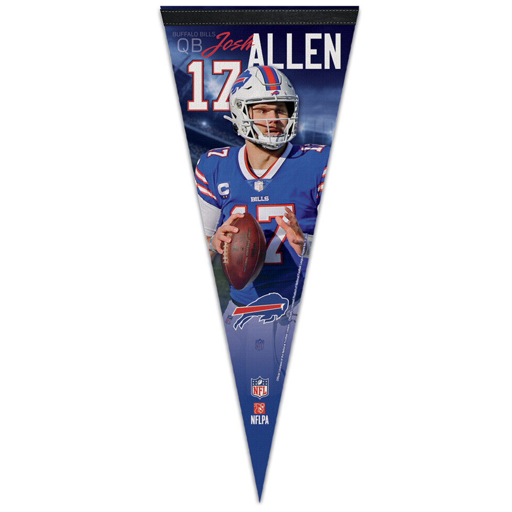 Bills 12x30 Josh Allen Pennant - Front View